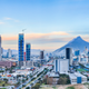 Skyline of affluent sector in Monterrey
